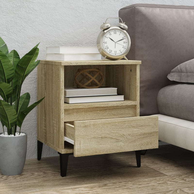 Bedside Cabinet Sonoma Oak 40x35x50 cm