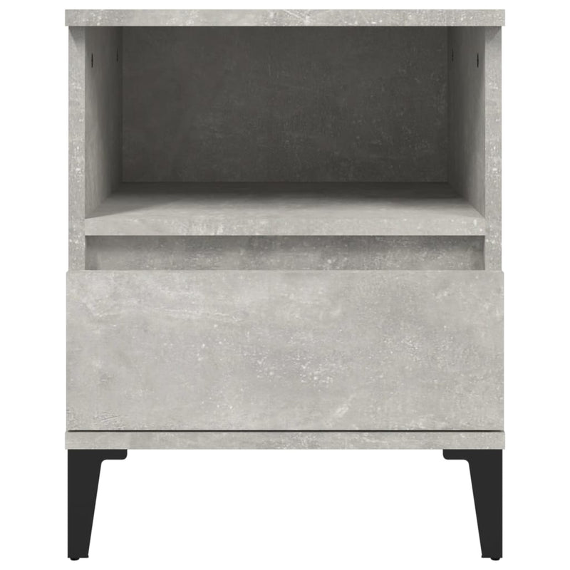 Bedside Cabinets 2 pcs Concrete Grey 40x35x50 cm