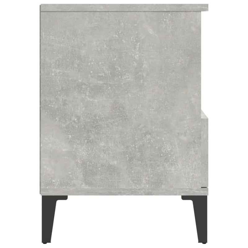 Bedside Cabinets 2 pcs Concrete Grey 40x35x50 cm