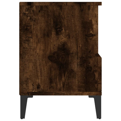 Bedside Cabinet Smoked Oak 40x35x50 cm