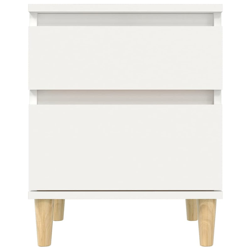 Bedside Cabinet White 40x35x50 cm