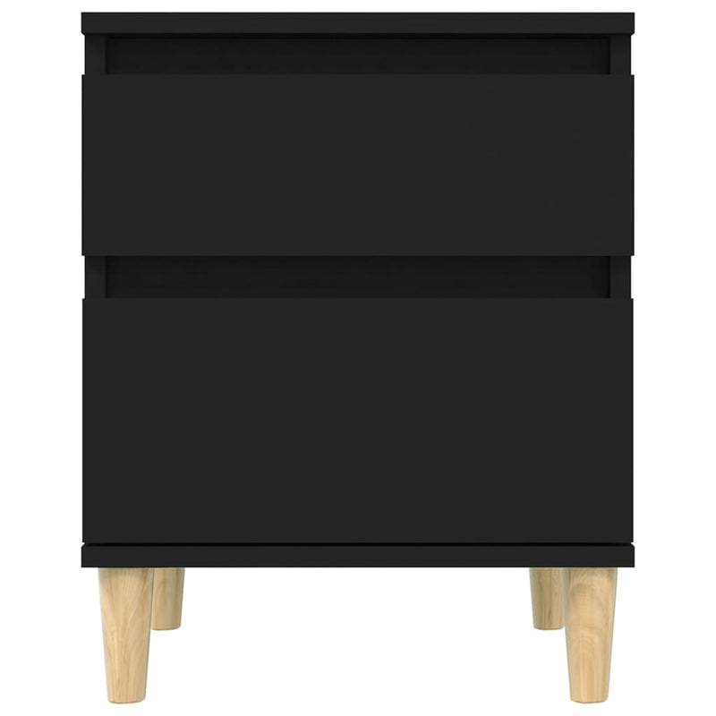 Bedside Cabinet Black 40x35x50 cm