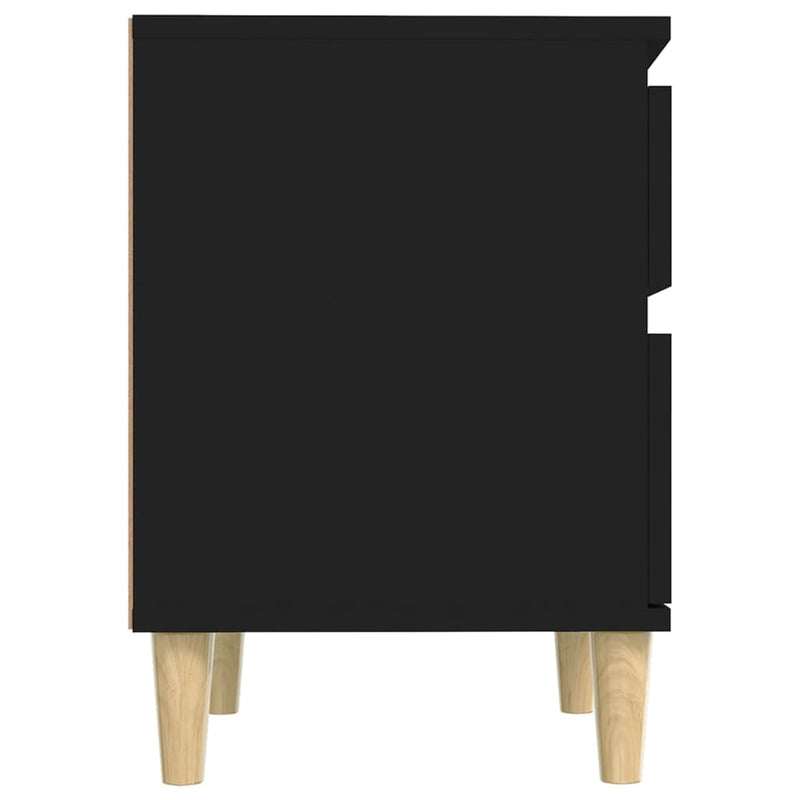 Bedside Cabinet Black 40x35x50 cm