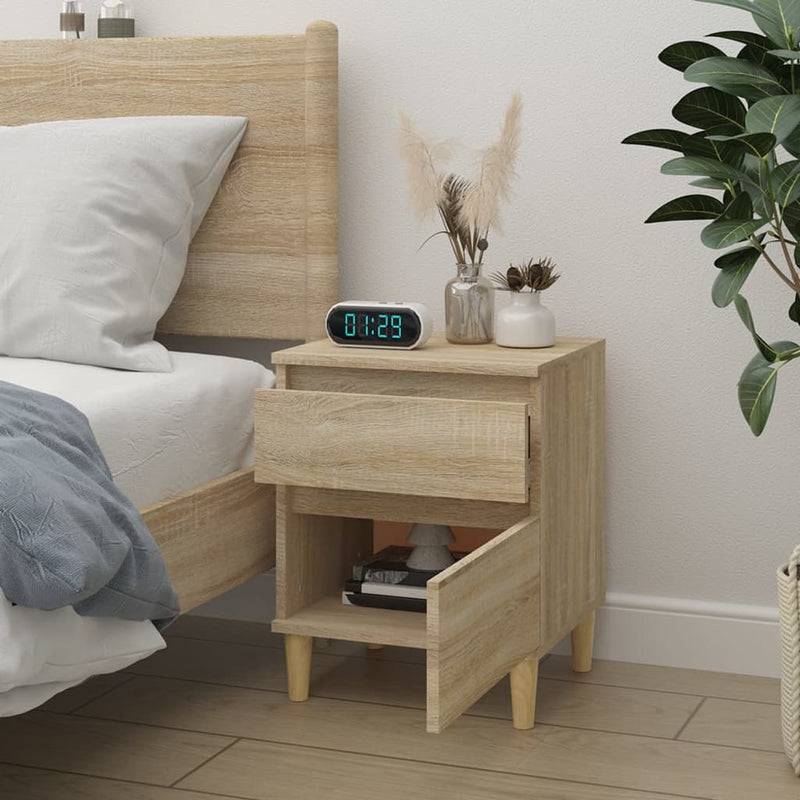 Bedside Cabinet Sonoma Oak 40x35x50 cm