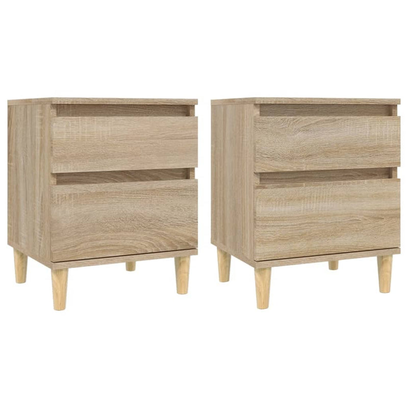 Bedside Cabinets 2 pcs Sonoma Oak 40x35x50 cm