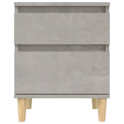 Bedside Cabinets 2 pcs Concrete Grey 40x35x50 cm