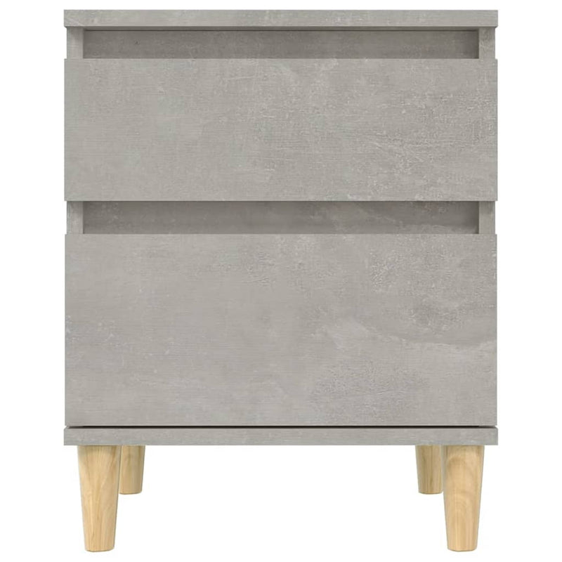 Bedside Cabinets 2 pcs Concrete Grey 40x35x50 cm