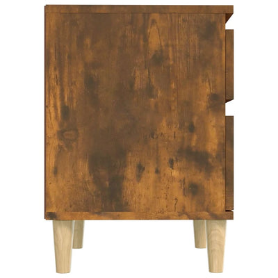 Bedside Cabinet Smoked Oak 40x35x50 cm