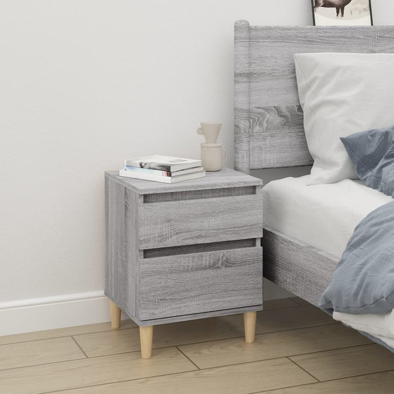 Bedside Cabinets 2 pcs Grey Sonoma 40x35x50 cm