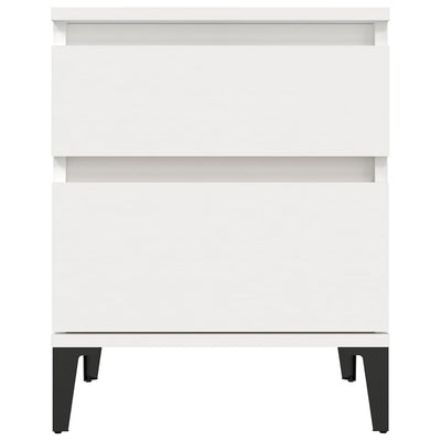 Bedside Cabinet White 40x35x50 cm