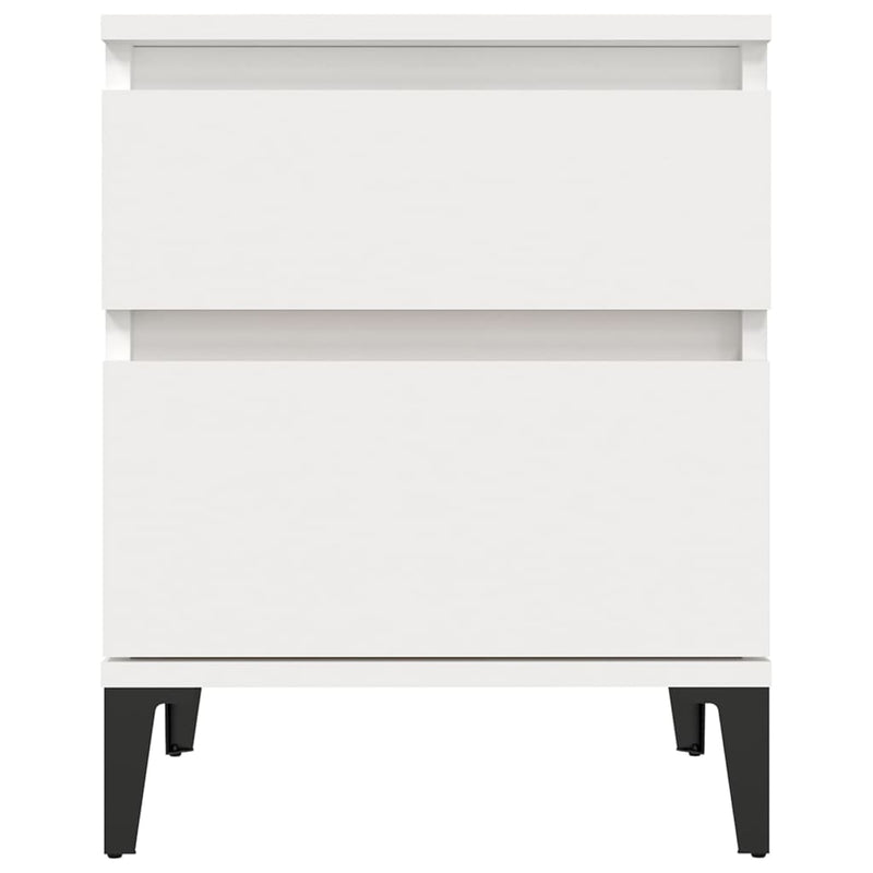 Bedside Cabinet White 40x35x50 cm