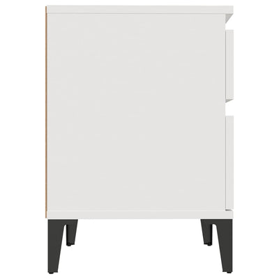 Bedside Cabinet White 40x35x50 cm