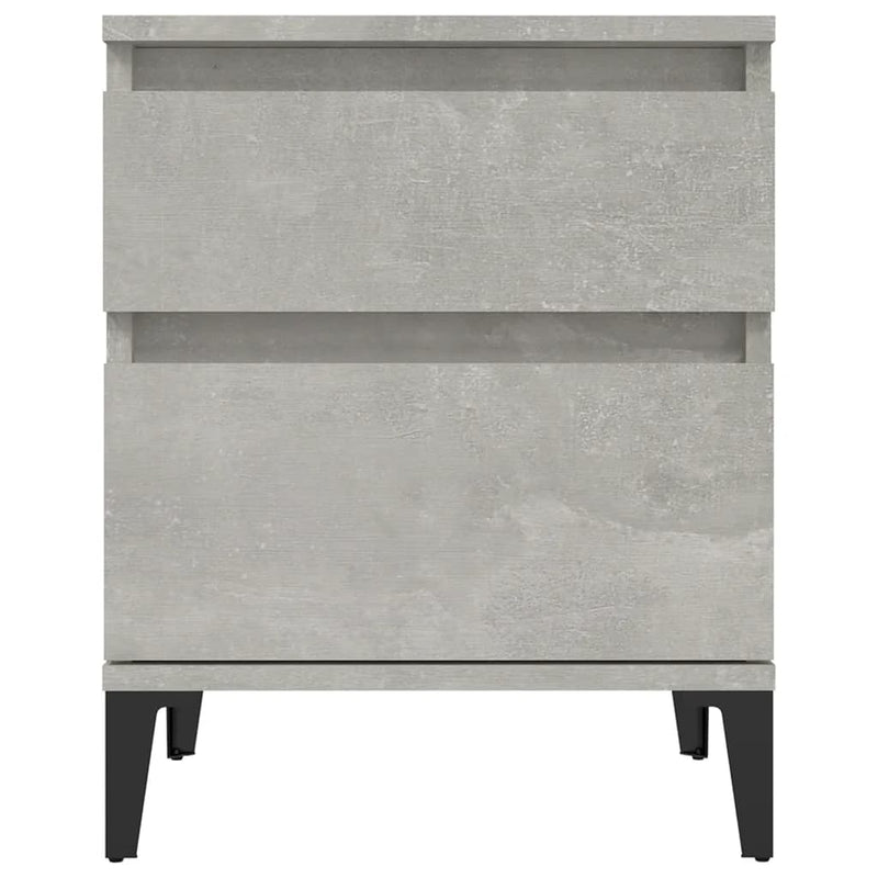 Bedside Cabinet Concrete Grey 40x35x50 cm