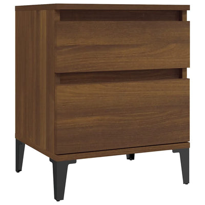 Bedside Cabinets 2 pcs Brown Oak 40x35x50 cm