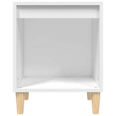 Bedside Cabinet White 40x35x50 cm Engineered Wood