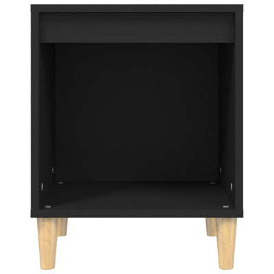 Bedside Cabinet Black 40x35x50 cm Engineered Wood