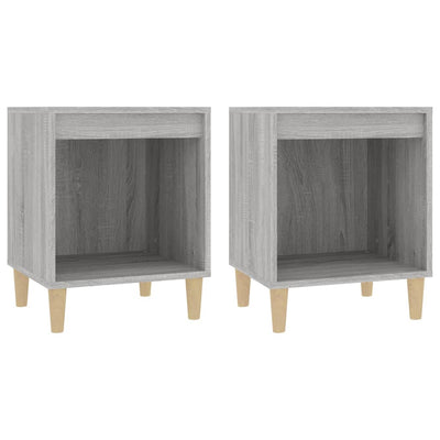 Bedside Cabinets 2 pcs Grey Sonoma 40x35x50 cm