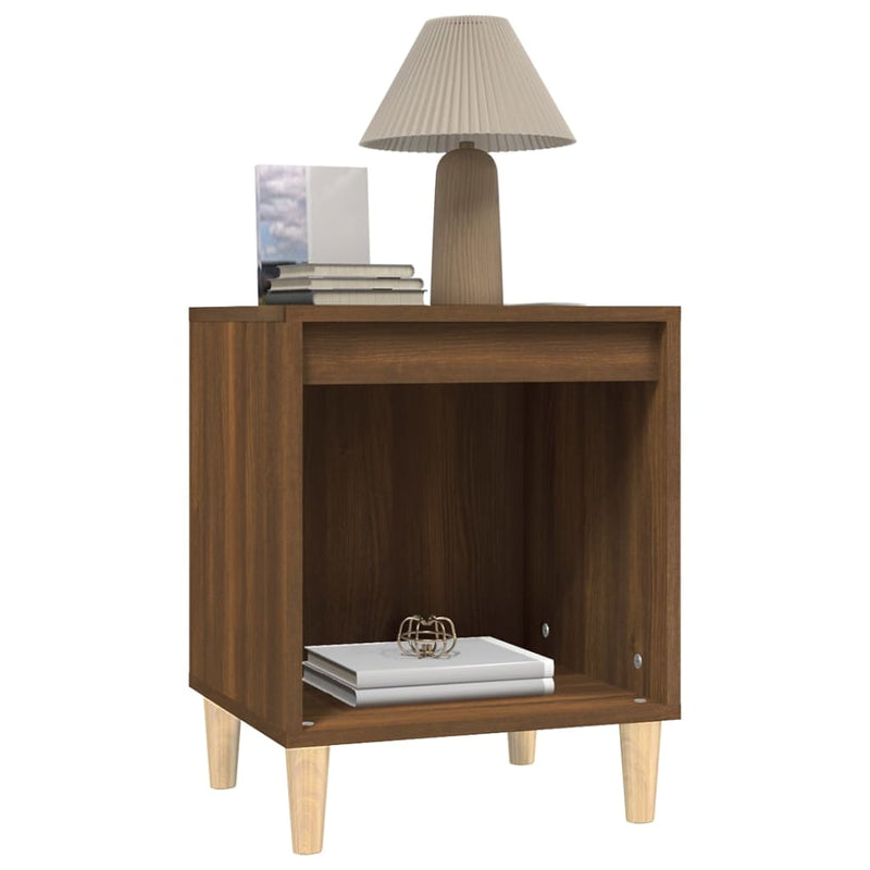 Bedside Cabinet Brown Oak 40x35x50 cm