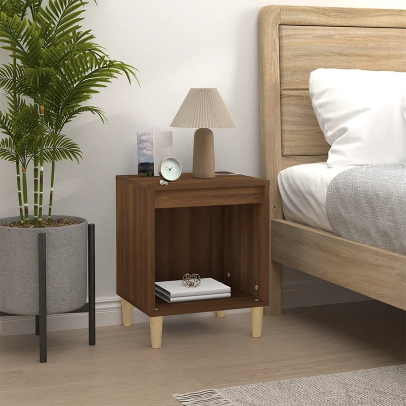 Bedside Cabinet Brown Oak 40x35x50 cm