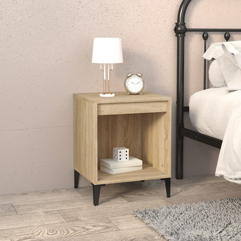 Bedside Cabinets 2 pcs Sonoma Oak 40x35x50 cm