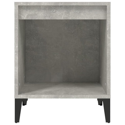 Bedside Cabinets 2 pcs Concrete Grey 40x35x50 cm