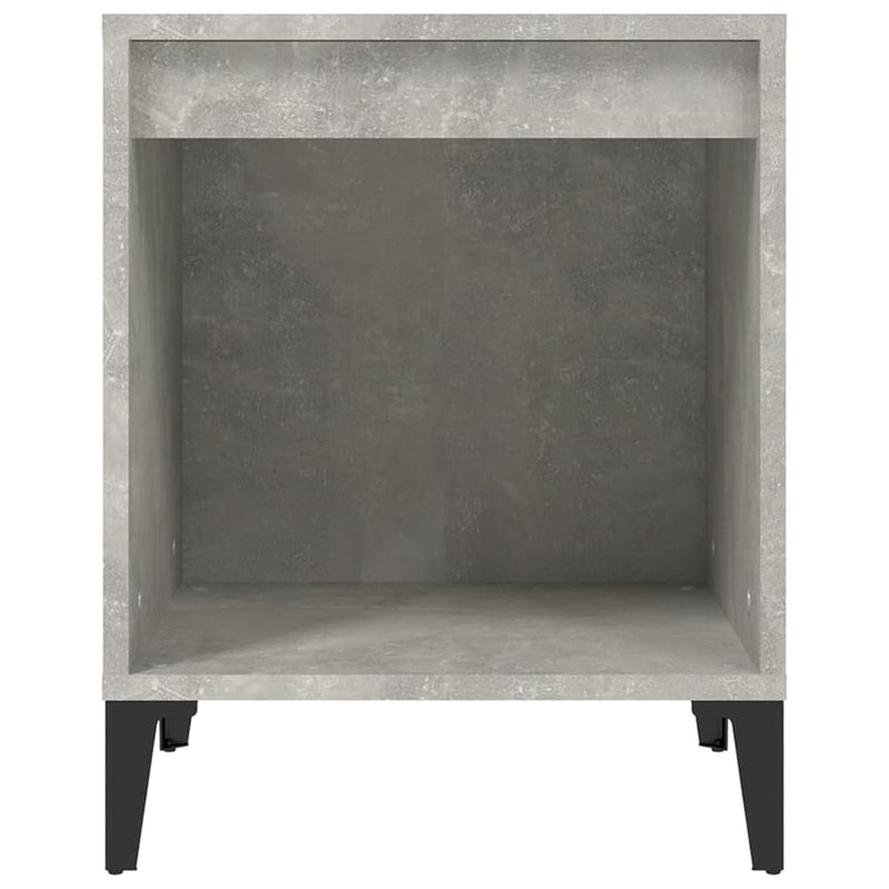 Bedside Cabinets 2 pcs Concrete Grey 40x35x50 cm