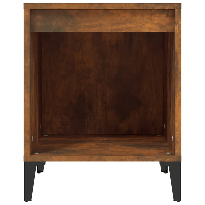 Bedside Cabinet Smoked Oak 40x35x50 cm