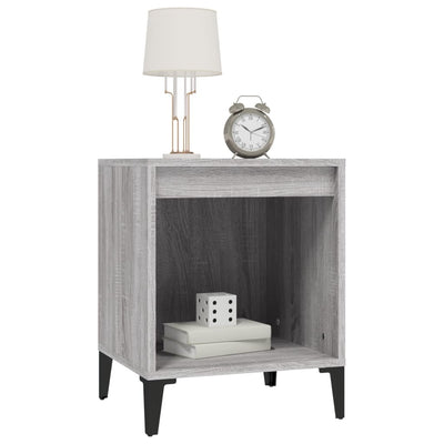 Bedside Cabinet Grey Sonoma 40x35x50 cm