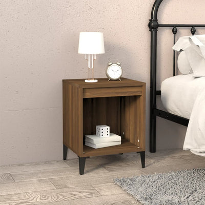 Bedside Cabinets 2 pcs Brown Oak 40x35x50 cm