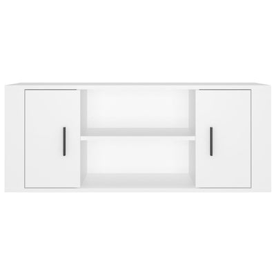 TV Cabinet White 100x35x40 cm Engineered Wood