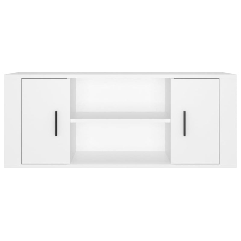 TV Cabinet White 100x35x40 cm Engineered Wood