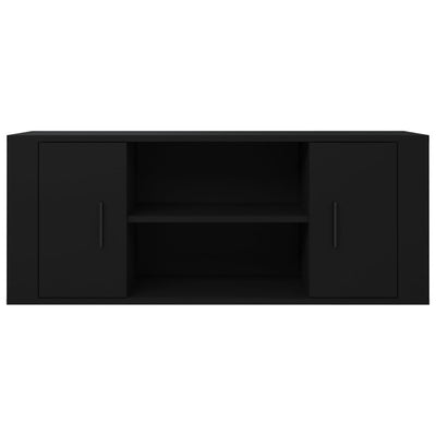 TV Cabinet Black 100x35x40 cm Engineered Wood