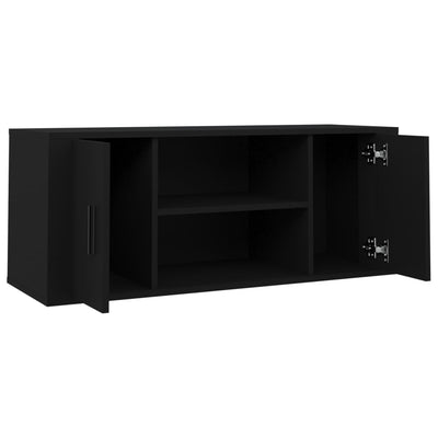 TV Cabinet Black 100x35x40 cm Engineered Wood