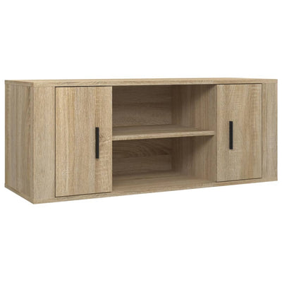 TV Cabinet Sonoma Oak 100x35x40 cm Engineered Wood