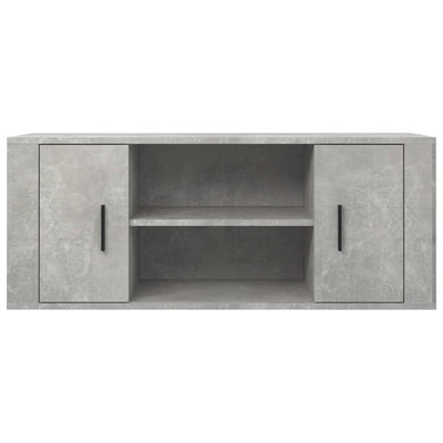 TV Cabinet Concrete Grey 100x35x40 cm Engineered Wood