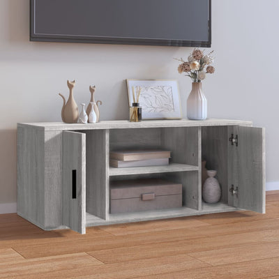 TV Cabinet Grey Sonoma 100x35x40 cm Engineered Wood