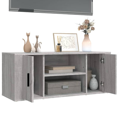 TV Cabinet Grey Sonoma 100x35x40 cm Engineered Wood