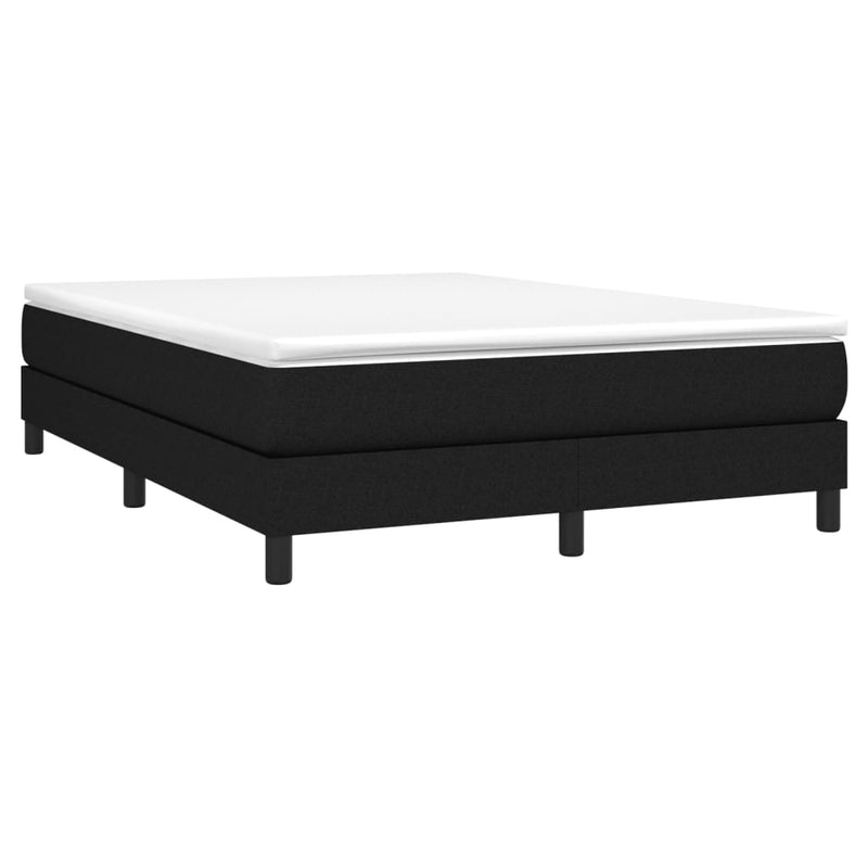 Bed Frame without Mattress Black Queen Fabric