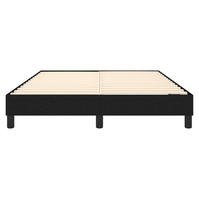 Bed Frame without Mattress Black Queen Fabric