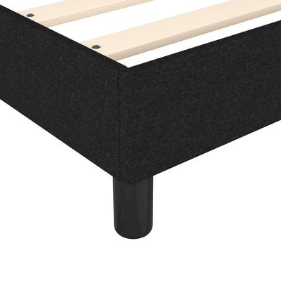 Bed Frame without Mattress Black Queen Fabric