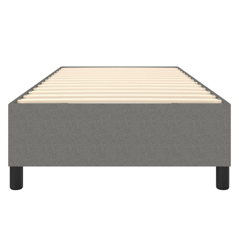 Bed Frame without Mattress Dark Grey 107x203 cm King Single Fabric