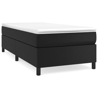 Bed Frame without Mattress Black King Single Faux Leather