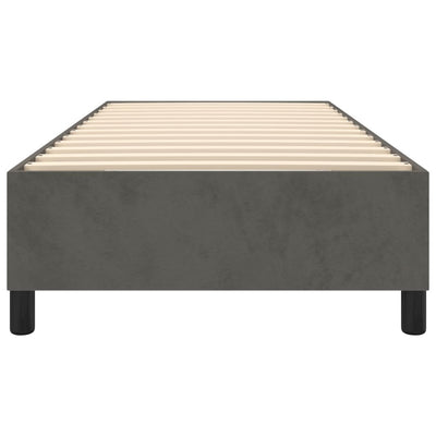 Bed Frame without Mattress Dark Grey King Single Velvet