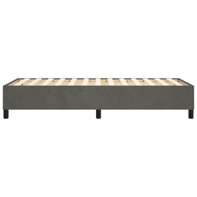 Bed Frame without Mattress Dark Grey King Single Velvet