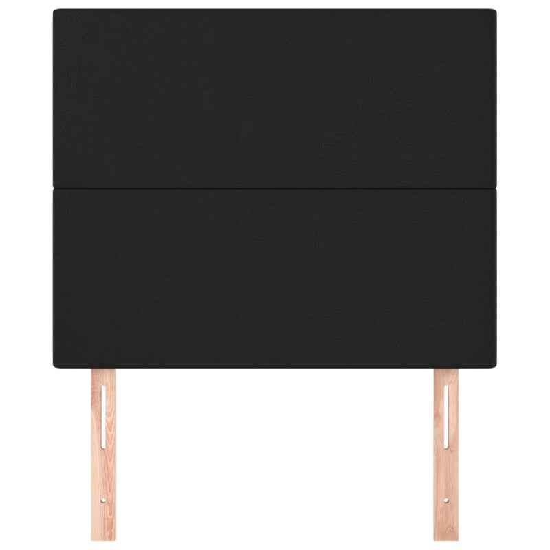 Headboards 2 pcs Black 100 cm Faux Leather