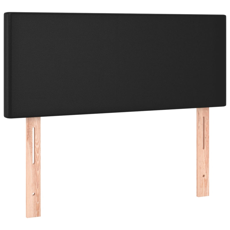 LED Headboard Black 100 cm Faux Leather