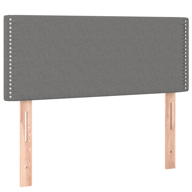 LED Headboard Dark Grey 100 cm Fabric