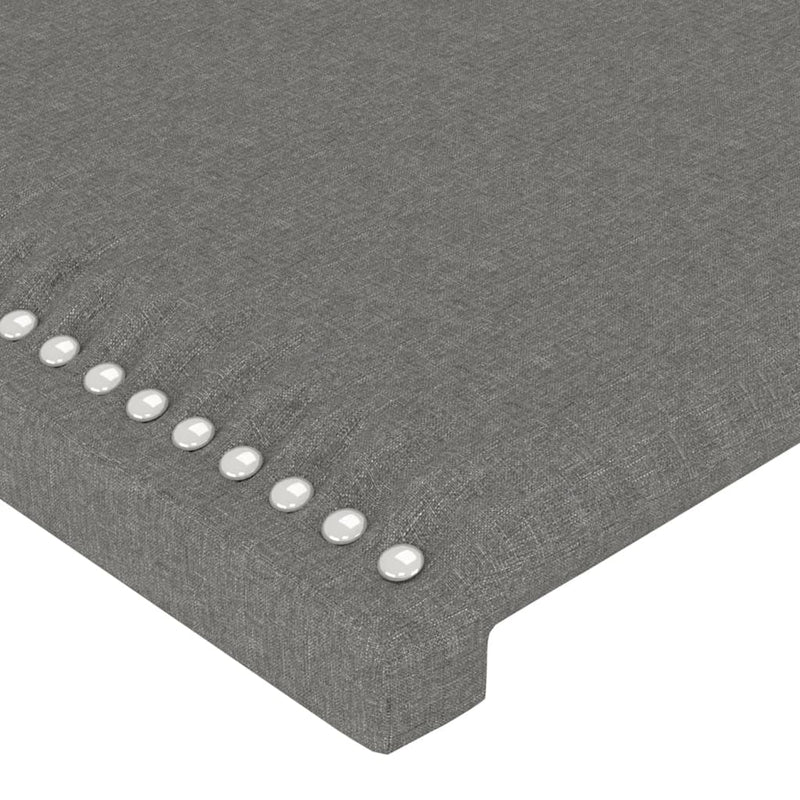 LED Headboard Dark Grey 100 cm Fabric