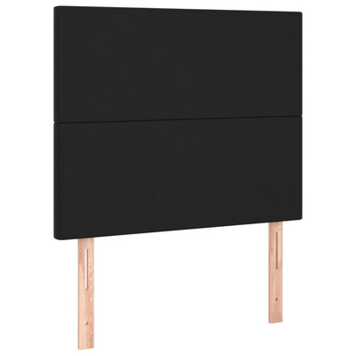 LED Headboard Black 100 cm Faux Leather