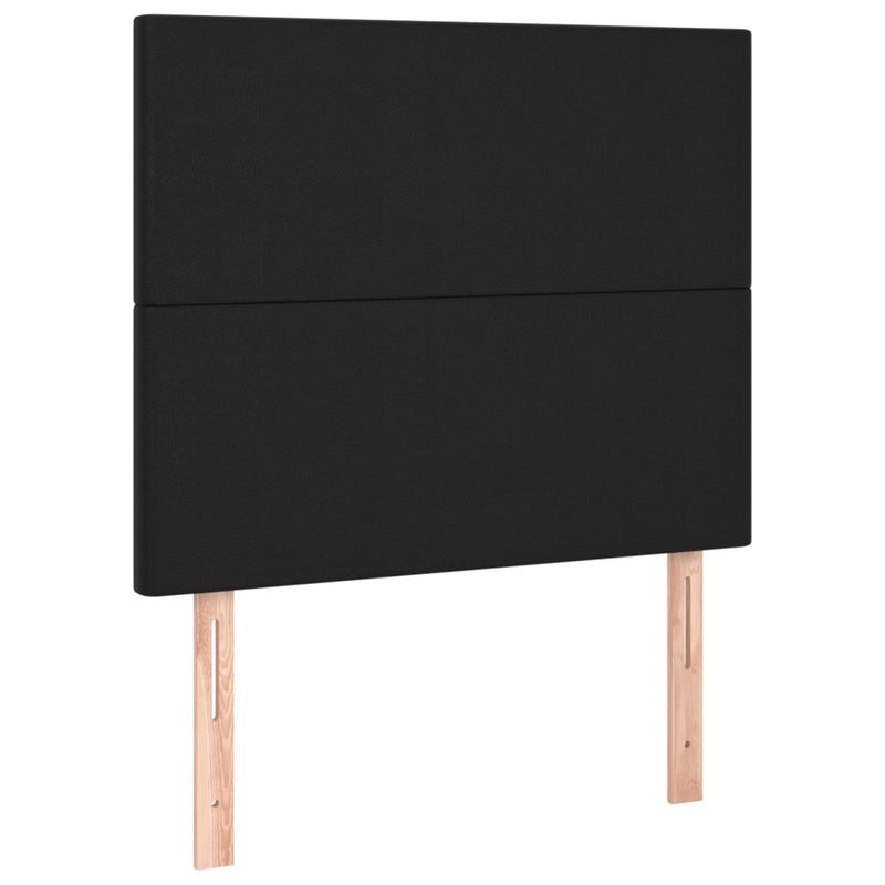 LED Headboard Black 100 cm Faux Leather